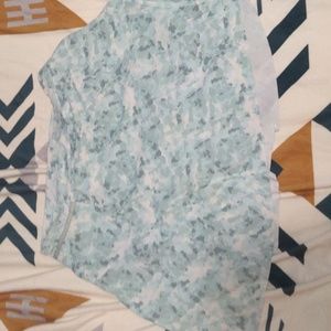 Athleta Girl Camo Green Blue Skirt with Shorts Size XXL 16